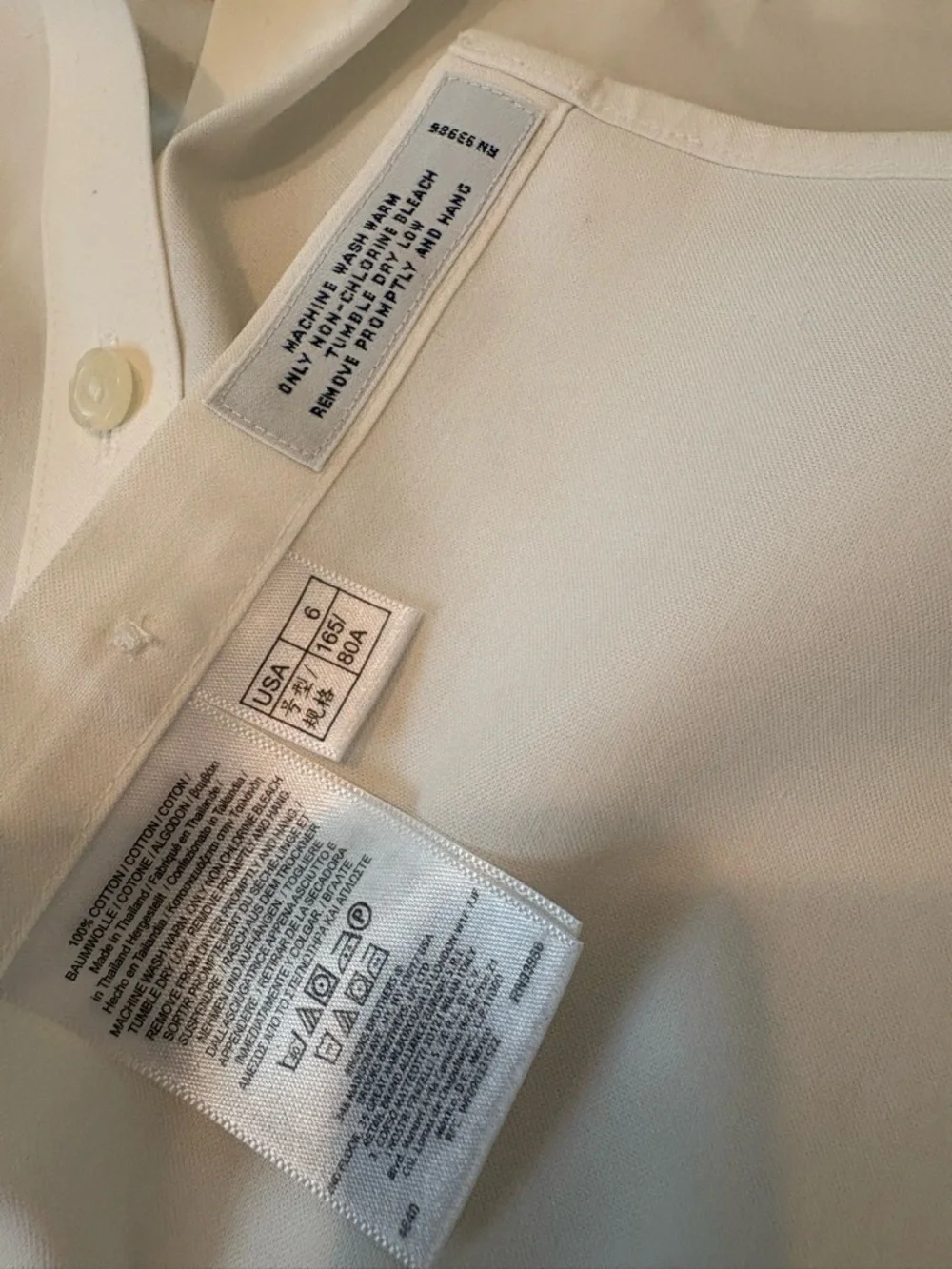Brooks Brothers White Fitted Non-Iron Stretch Cotton Sleeveless Dress Shirt - Picture 7 of 11